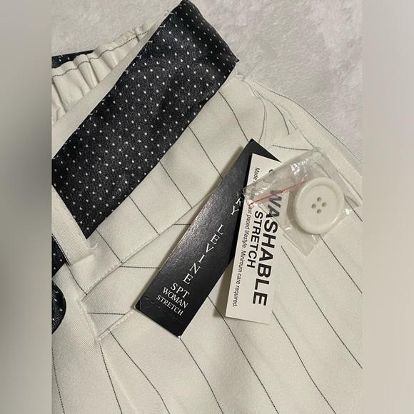 Larry Levine Striped Stretch Dress Pants - Picture 7 of 9